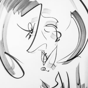 Acrylic Brush and Marker Drawing (2022)