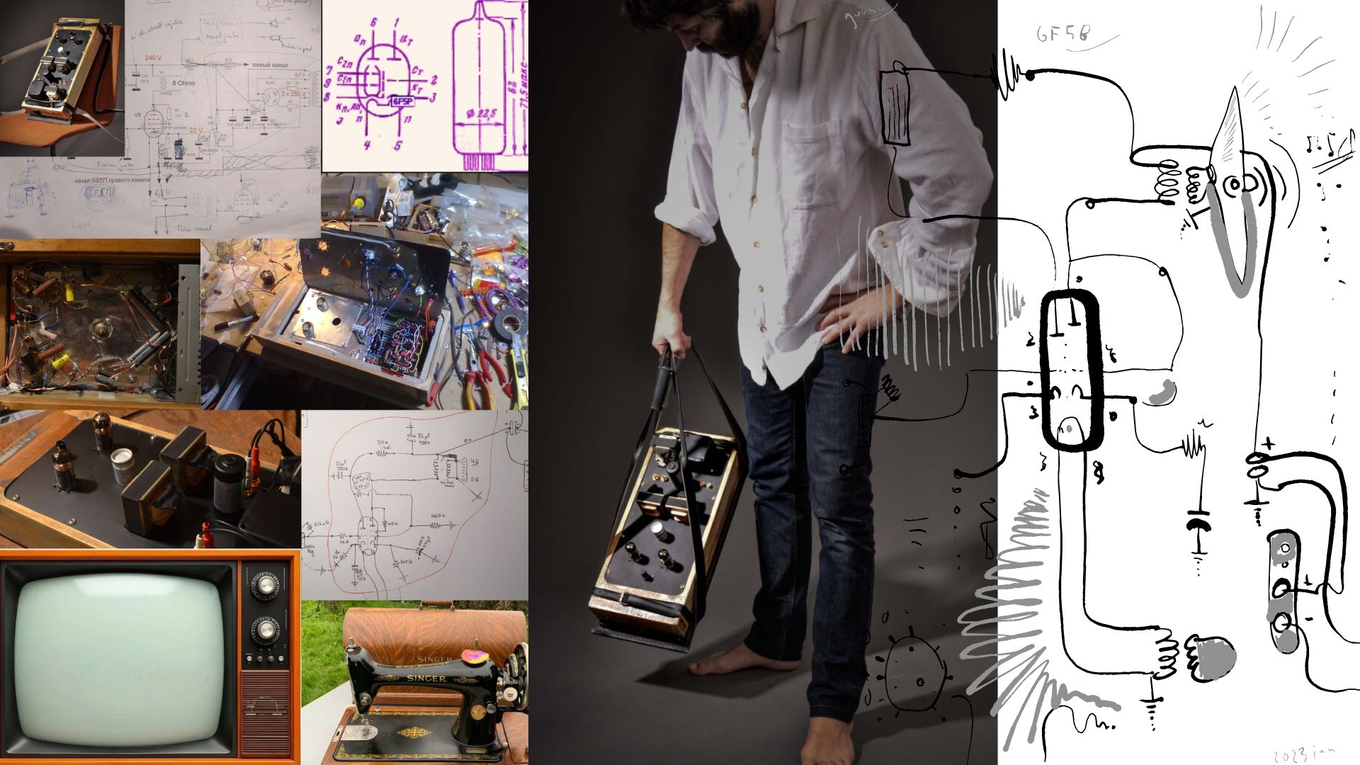 6F5P Tube Amplifier Schematic - Image 2