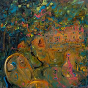 Renoir’s Garden — original oil painting by Kristjan Juusu