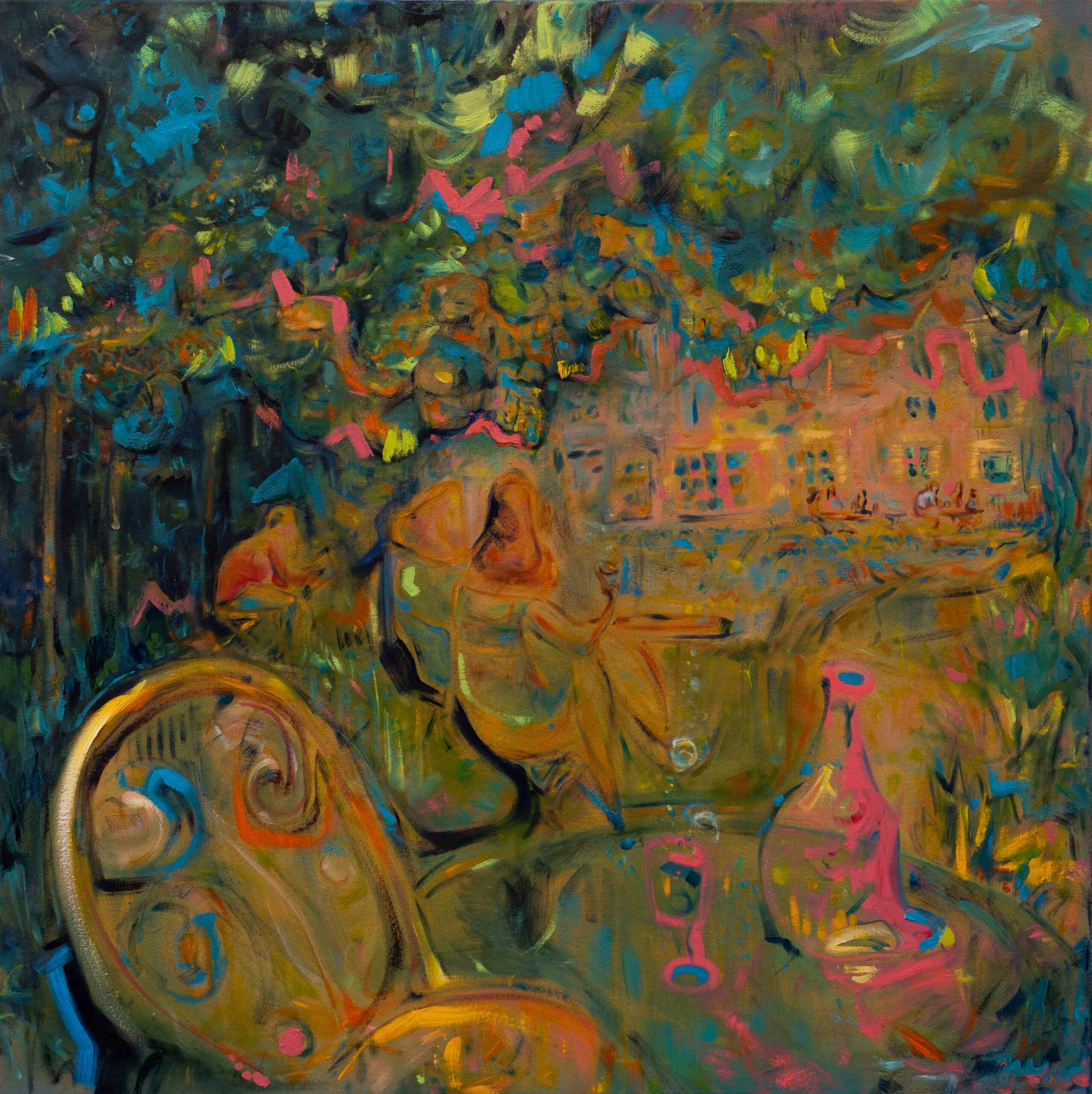 Renoir’s Garden — original oil painting by Kristjan Juusu